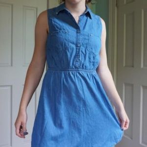 Sleeveless Denim Dress